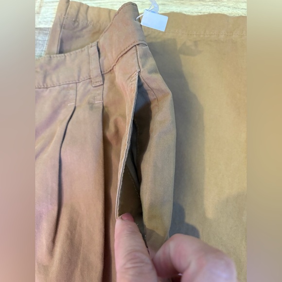NEW Frame Pleat Front Wide Leg Camel Chinos/Pants - Picture 10 of 16